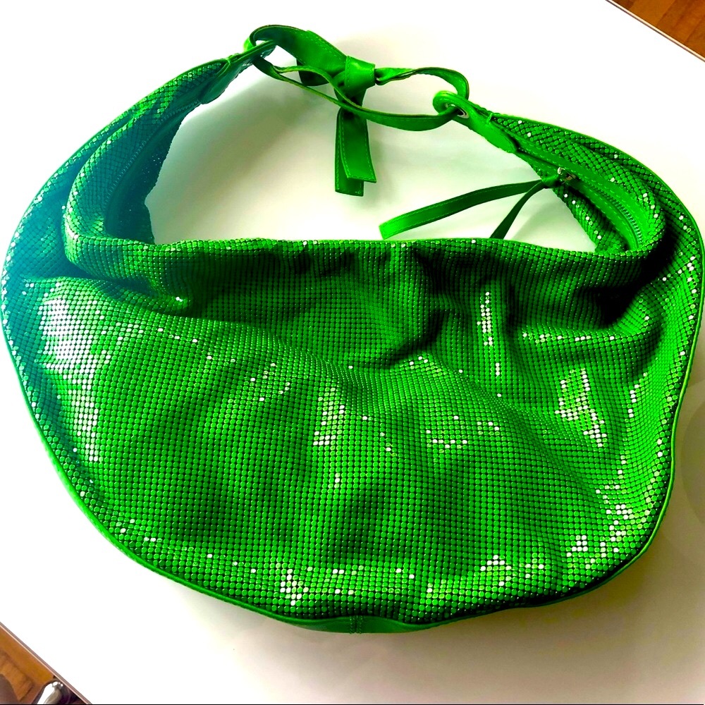 Chloe chainmail hobo bag (lime green)